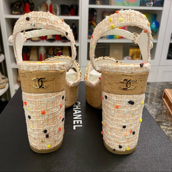 NWT CHANEL wedges, 41 - Picture 6 of 11